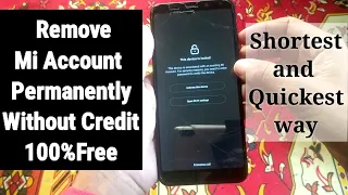 Remove Mi Account Without Credits