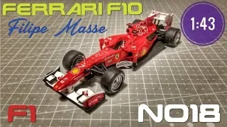 FERRARI F10 Felipe Massa 1:43  от CENTAURIA Formula1 Auto Collection №18