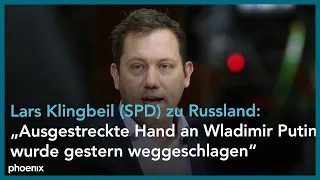 Statement von Lars Klingbeil (SPD) zur aktuellen Situation im Russland-Ukraine-Konflikt am 22.2.22