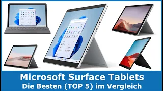 Die besten Microsoft Surface Tablet PCs 2024 (TOP 5) 🥇 Testsieger im Vergleich (gut und günstig)