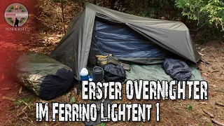 Ferrino Lightent 1 - Erste Übernachtung - Günstiges ein Personen Zelt