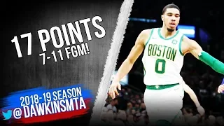 Jayson Tatum Full Highlights 2018 12 05 Celtics vs Knicks   17 Pts 7 11 FGM!  FreeDawkins