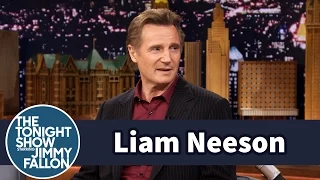 Liam Neeson Slowly Hit a Deer with His Motorcycle