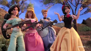 Robot Chicken Disney Princess War - Sleeping Beauty Rose Pricks Her Finger Scene