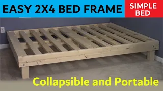 2x4 Queen Bed - Cheap, Easy, Portable