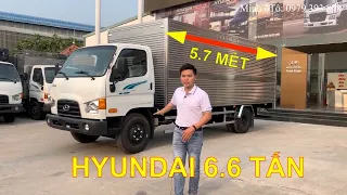 Xe Hyundai 110SL tải trọng 6.6 tấn thùng dài 5.7 mét✅ Hyundai 7 tấn thùng kín