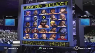 (Showdown Legends of Wrestling)Character Select Screen Roster