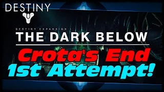 Destiny Crota's End Raid First Ever Blind Attempt The Dark Below Expansion DLC!