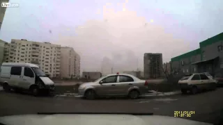 Dashcam of Mariupol Attack