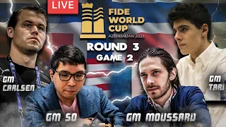 Pag NANALO tapos na ang Round 3! GM Wesley So vs GM Jules Moussard | FIDE World Cup 2023