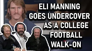 Eli Manning goes undercover as a College Football walk-on REACTION | OFFICE BLOKES REACT!!