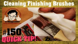 Are you cleaning your paint brushes wrong? (Oil-based woodworking finishes)