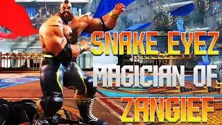 Street Fighter 6 🔥 SNAKE EYEZ  Magician Of Zangief !