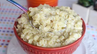 MACARRÃO COM QUEIJO PRONTO EM 5 MINUTOS - RECEITAS QUE AMO