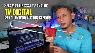 Tv digital bisa pakai antena uhf biasa (Buatan sendiri)