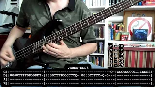 METALLICA - The call of Ktulu (bass cover w /Tabs) SIMPLIFICATED