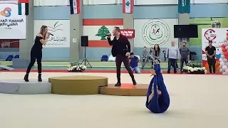 Выступление в на турнире Beirutiyat Gymnastics Challenge spring 2018 в Ливане