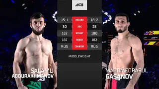 Саламу Абдурахманов vs. Магомедрасул Гасанов | Salamu Abdurakhmanov vs. Magomedrasul Gasanov | ACA