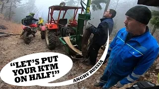 Angry People Vs Dirt Bikers - Winter Enduro Moto Vlog