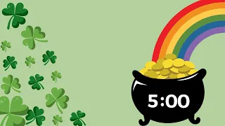 St. Patrick's Day!!! Pot of Gold Themed 5 Minute Countdown Timer