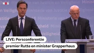 LIVE: Persconferentie premier Rutte over Utrecht