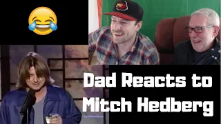 DAD REACTS TO MITCH HEDBERG - HILARIOUS STAND-UP (REACTION) | Ryan & Pops