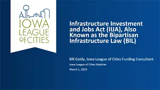 Infrastructure Investment and Jobs Act (IIJA) Webinar