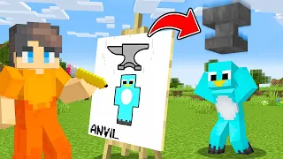 I Fooled My Friend with DRAWING MOD in Minecraft