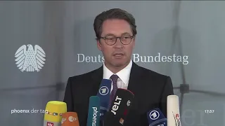 Sondersitzung zur PKW-Maut: Statement von Verkehrsminister Andreas Scheuer am 24.07.19