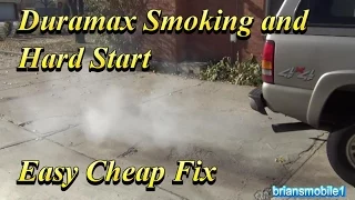 Duramax Smoking and Hard Start Easy Cheap Fixes