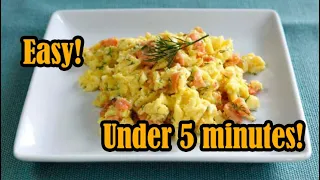 How to Make Salmon Scrambled Eggs Under 5 Minutes