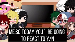 MHA reacts to y/n|Part 1| MHA 💖| ✞ 𝓡𝓲𝓬𝓱 𝓖𝓲𝓻𝓵 ✞|