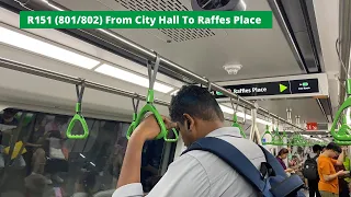 [First R151!][SMRT] R151 (801/802) from City Hall to Raffles Place