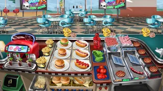 Cooking Fever - Fast Food Court Level 40 🍔🌭 (3 Stars/Orders Memorized) (Updated)