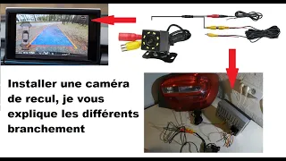 Install a reversing camera, I explain the different connections