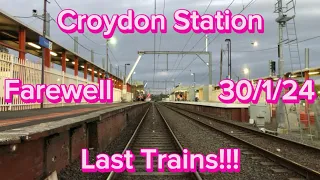 Last Trains At The Old Croydon Station 30/1/24                Metro Trains Melbourne