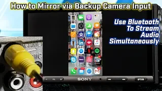 Screen Mirroring with Backup Camera Input - Audio via Bluetooth Simultaneously - iPhone and Android