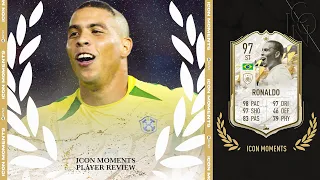 MOST EXPENSIVE PLAYER ON FIFA! 👑 ICON MOMENTS RONALDO PLAYER REVIEW | FIFA 22