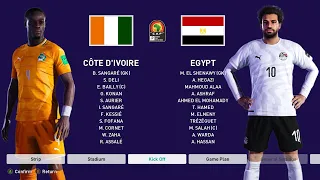 COTE D IVOIRE VS EGYPT | Africa Cup | full match | game pes 2021 | football