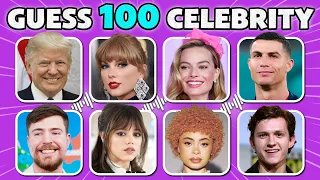 ✅Guess the Celebrity in 5 Seconds | 100 Most Famous People in the World 2024 | Royal Quiz