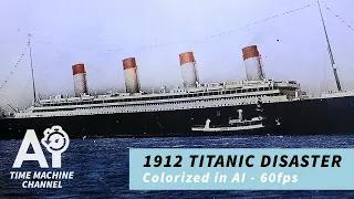 1912 Titanic Disaster | The only authentic footage [ AI Colorized | Enhanced 60fps ]