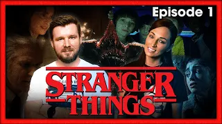 My wife watches Stranger Things for the FIRST time || S01E01