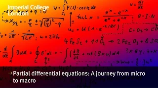 Partial differential equations: A journey from micro to macro