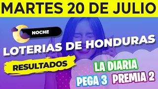 Sorteo 9PM Loto Honduras, La Diaria, Pega 3, Premia 2, Martes 20 de Julio del 2021 | Ganador 😱🤑💰💵