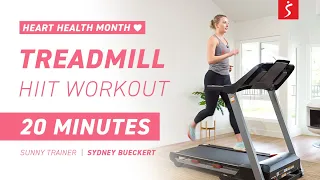 Heart Health Month Series: Treadmill HIIT - Sprint Run | 20 Minutes