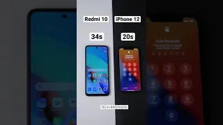 Xiaomi Redmi 10 vs iPhone 12 - Which smartphone is faster? #Shorts