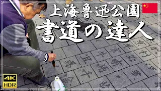 [🇨🇳中国] 書道の達人が書く漢字は達筆すぎた　（中国語,パフォーマンス,観光,旅行,習字,上海,美文字,Sony,4K）