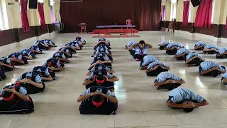 MASS P.T. SITTING EXERCISE (ST.JOSEPH HIGH SHOOL)