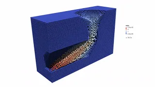 Tunnel stability simulation with Material Point Method - MPM