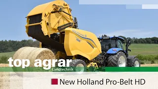 top agrar-Test | New Holland Pro-Belt Rundballenpresse | Stroh pressen